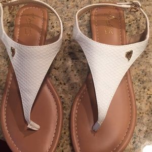 Brand new White sandals size 7 Thalia brand